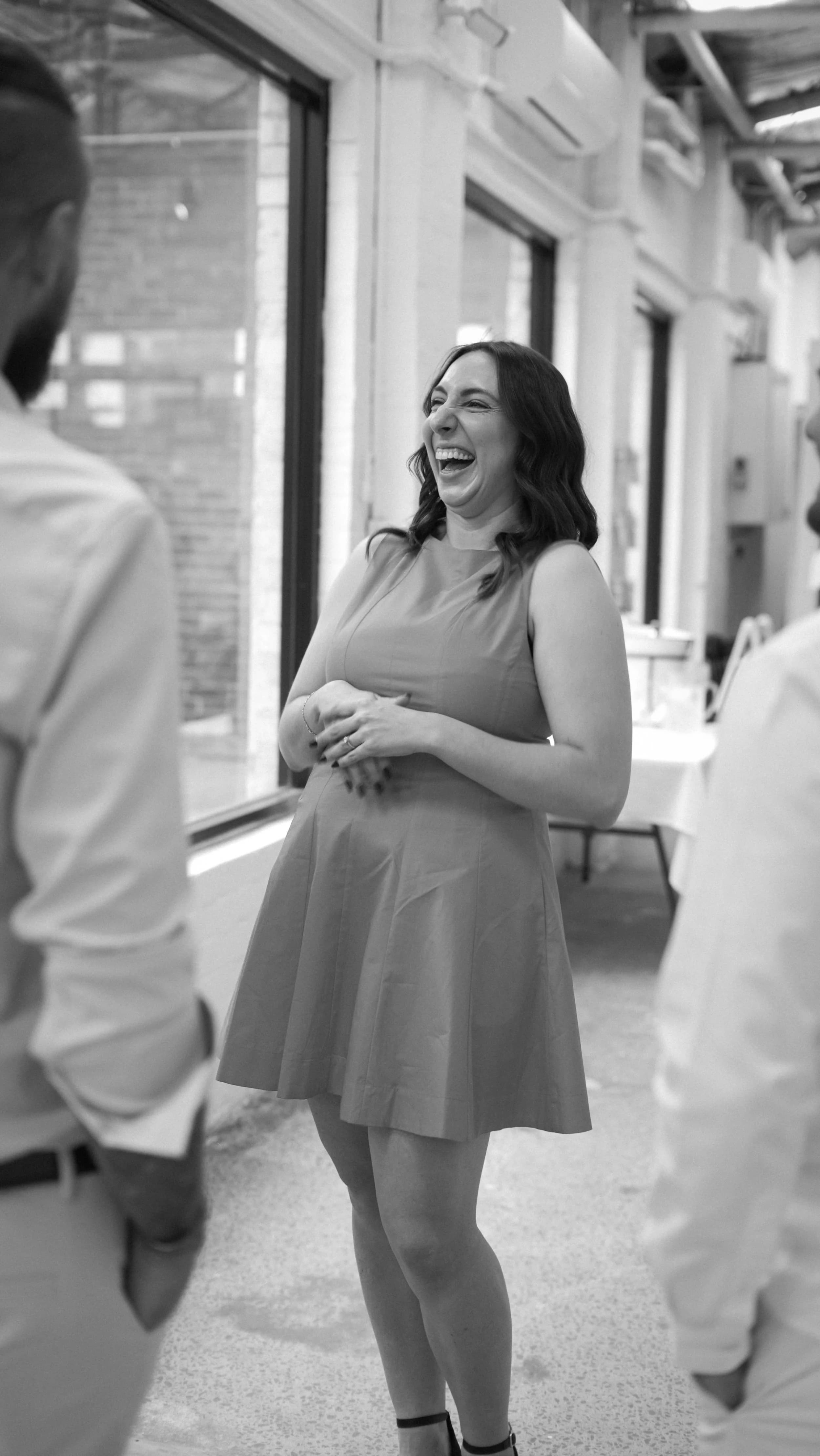 Corporate photographer — black and white function candid, by Visualsbysam